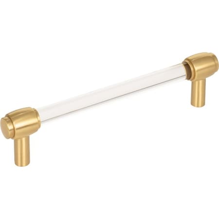 Jeffrey Alexander 128 mm Center-to-Center Brushed Gold Carmen Cabinet Bar Pull 775-128BG